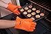 Heat resistant Silicone BBQ Gloves. Use as Cooking Gloves, Oven Mitts, Pot holders or Grill Gloves. Silicone gloves are great Oven Mitts and will protect your hands up to 425F -Lifetime warranty-