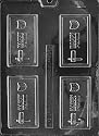 HAPPY PURIM Business Card Candy Mold Chocolate