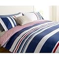 Great Value Easy Care Cotton Mix - Nautical Stripe Duvet Set (Duvet Cover and Pillowcase Set ) - Multicolor - King Size