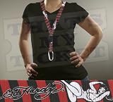 Ed Hardy Designs Lanyard Key Chain - Pin-ups