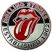 BIG ROUND ROLLING STONES BELT BUCKLE ESTABLISHED 1962