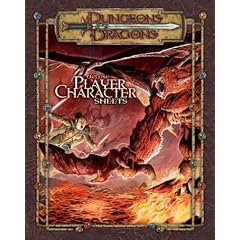 Dungeons and Dragons Deluxe Player Character Sheets ("Dungeons & Dragons")