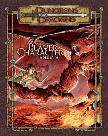 Cover image : Deluxe Player Character Sheets: Dungeons & Dragons Accessory (D&D Accessory)