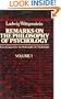 Remarks on the Philosophy of Psychology (vol. 1) (English and German Edition)