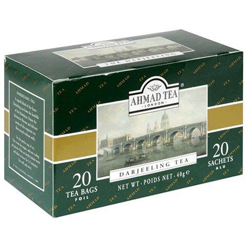 Ahmad Tea Darjeeling Tea, Tea Bags, 20-Count Boxes (Pack of 12) by Darjeeling Teas