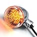2x Chrome 20 Amber LED Turn Signal Blinker Light Lighting For Motorcycle Cruiser Chopper Honda Shadow Yamaha V Star