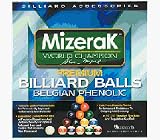 Premium Belgian Billiard Balls from Mizerak - 3 Complete Sets