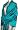 Turquoise / Black