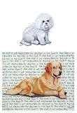 Bichon Frise Glass Cutting Board