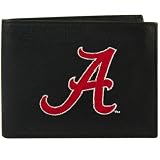 Alabama Crimson Tide Black Leather Billfold