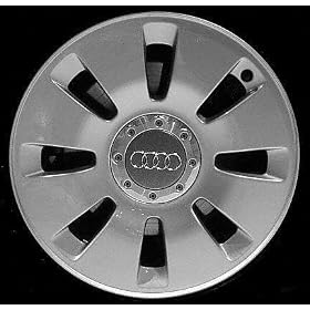00-03 AUDI A6 ALLOY WHEEL RIM 17 INCH, Diameter 17, Width 8 (8 SPOKE), 35mm offset, SILVER, 1 Piece Only, Remanufactured (2000 00 2001 01 2002 02 2003 03) ALY58734U10