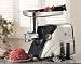 Maxi-Matic HA-3433A Elite Platinum 550-Watt Stainless Finish Meat Grinder, Gray