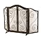 Black Scroll Firescreen with Door