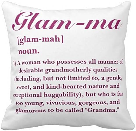 Customizable Glamorous Grandma Glam Ma Throw Re4bbaaa7dea54055ba2abef3f3dfe70a 2izwx 8byvr Pillow Case