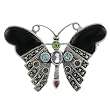 Sterling Silver Marcasite Butterfly Pin