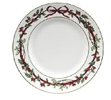 Royal Worcester Holly Ribbons Bread & Butter Plates