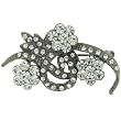 Vintage White Flower Vine Brooches & Pins