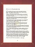 Desiderata Motivational Art Poster Print, 8x10