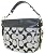 Coach Signature Zoe Shoulder Bag Black White