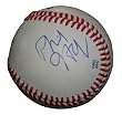 Moneyball Philip Seymour Hoffman Autographed ROLB Baseball, Oakland Athletics, Proof Photo