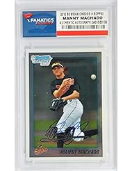 Collectibles: Manny Machado Baltimore Orioles Autographed 2010 Bowman Chrome 1st #BDPP80 Card - Fanatics Authentic Certified - Fanatics Authentic