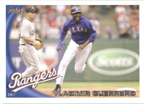 2010 Topps Update Baseball Card #US-1 Vladimir Guerrero - Texas Rangers / MLB Trading Card in Screwdown Case