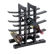 Sculptural Wine Rack - Espresso