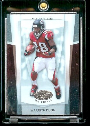 2007 Leaf Certified Materials Football # 38 Warrick Dunn - Atlanta Falcons - NFL Trading Card
