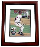 Tom Glavine Autographed Atlanta Braves Beckett Magazine Cover MAHOGANY CUSTOM FRAME - Autographed MLB Magazines