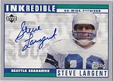 Steve Largent Autographed signed Upper Deck card Seattle Seahawks at Amazon.com