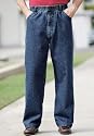 KingSize Big & Tall Comfort Waist Jeans Full Elastic Waist Baggy Fit