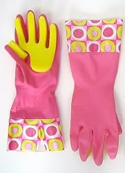 Sponge Glove- Pink & Yellow