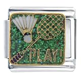 Badminton Sports Italian Charms