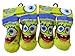 Spongebob Squarepants Booties - 2 Pairs Spongebob Baby Socks - Purple Trim