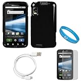 Black Durable Two Piece Protective Rubberized Crystal Hard Case Cover for A ....