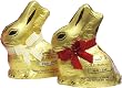 Lindt Milk Chocolate Small Gold Bunnies Set of 2 - 3.5oz.