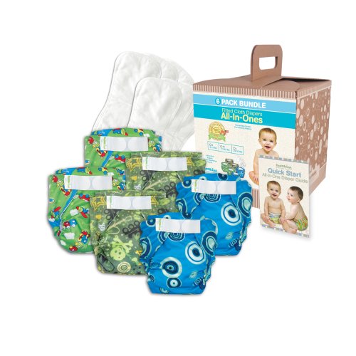 Bumkins Diaper Bundle 6-Pack - Boy, Medium