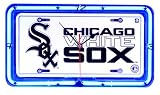 Chicago White Sox Neon License Plate Clock