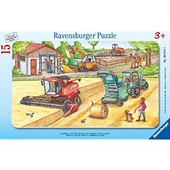 Ravensburger 06015 - Maschinen auf dem Feld - 15 Teile Rahmenpuzzle
