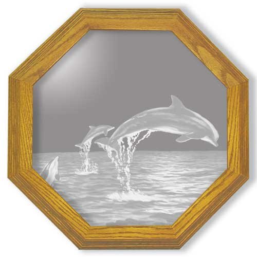 Buy Decorative Framed Mirror Wall Decor With Dolphin Etched Mirror - Dolphin Decor - Unique Dolphin Gift Ideas - ReadyB0000V5RKM Filter