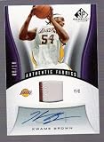 KWAME BROWN 2006-07 SP Game Used Edition #141 PATCHES AUTOGRAPH JERSEY PATCH PARALLEL Card #08 of only 10 Made! Milwaukee Bucks Basketball