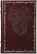 Classic Fleur-De-Lis Journal Diary, Fully Embossed, Lined Pages, 6x8, Brown