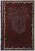 Classic Fleur-De-Lis Journal Diary, Fully Embossed, Gold Edge Lined Pages, 6x8, Brown