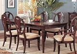 Dining Table with Extension Cherry Finish