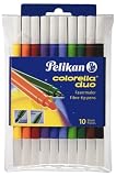 Pelikan 973172 - Faserschreiber Colorella Duo dick und d�nn 10 St�ck in Plastiketui