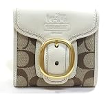 AUTHENTIC COACH BLEECKER SIGNATURE FRENCH PURSE WALLET 41534