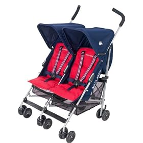 Gap Navy Maclaren Twin Triumph Stroller