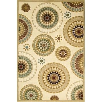 Amazoncom Central Oriental 8715BG28 Fusion Retro Flowers Beige 2Feet by Amazoncom Central Oriental 8715BG28 Fusion Retro Flowers Beige 2Feet by