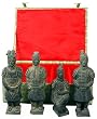 Best Bargain Gift Ideas for Him Father Dad Guy - Set of 4 Terra Cotta Xian Warriors