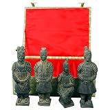 BestBargainGiftIdeasforHimFatherDadGuy-Setof4TerraCottaXianWarriorsinPresentationBox
